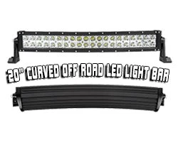 20" Curved Off-Road LED Light Bar - 120W - 9,600 Lumens - Image 15