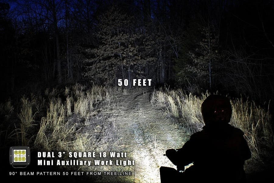 LED Pod Light - 3" Square LED Work Light - 18W - 1,440 Lumens - Image 13