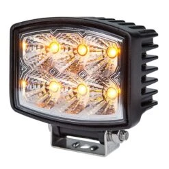 Amber Off-Road LED Work Light - 4.5" Rectangular - 10W - 500 Lumens