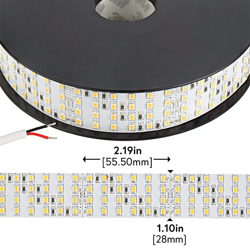 5m White LED Strip Light - Highlight Series LED Tape Light - High-CRI Quad Row - 24V - IP20 - 1,317 Lm/ft - Image 2