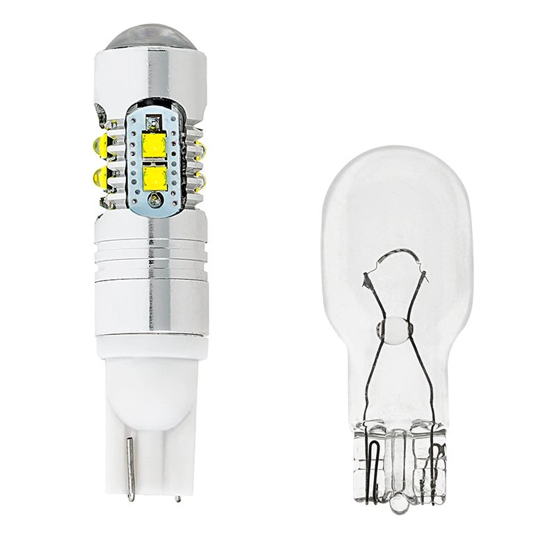 921 LED Landscape Light Bulb With Focusing Lens - 10 SMD LED Tower - Miniature Wedge Retrofit - 350 Lumens - Image 4