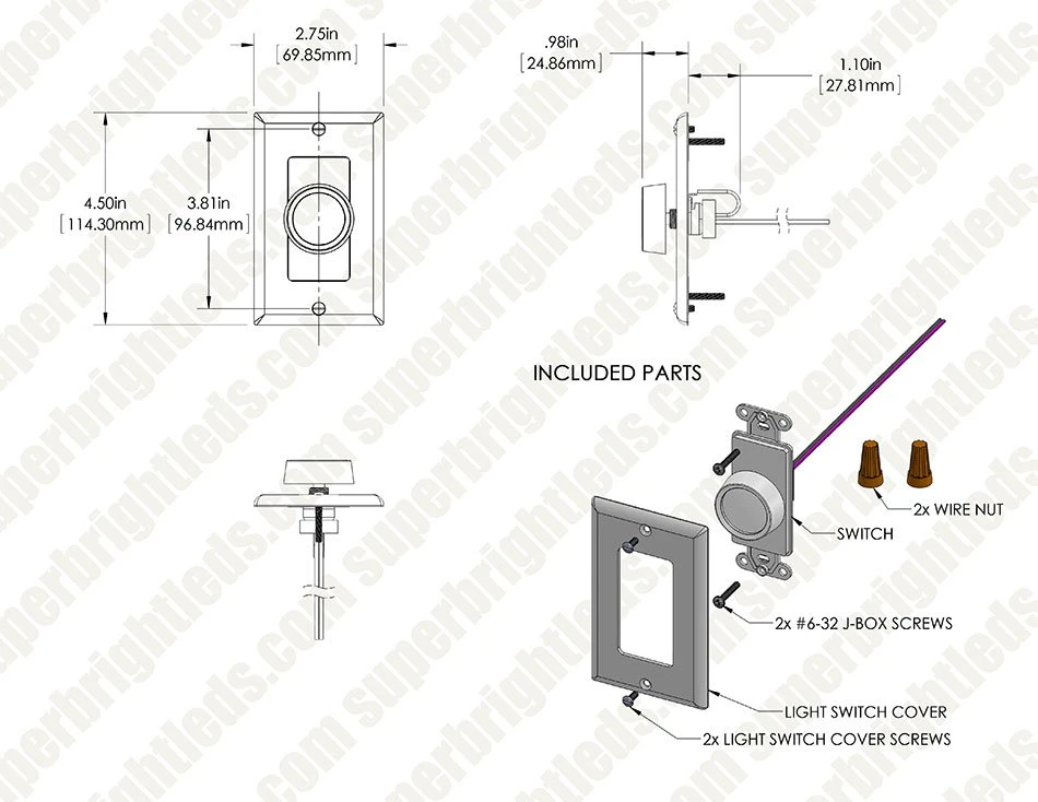 0-10 Volt DC Low Voltage Dimmer With Rotary Dimmer Switch - 0-10V Dimmer - Image 5