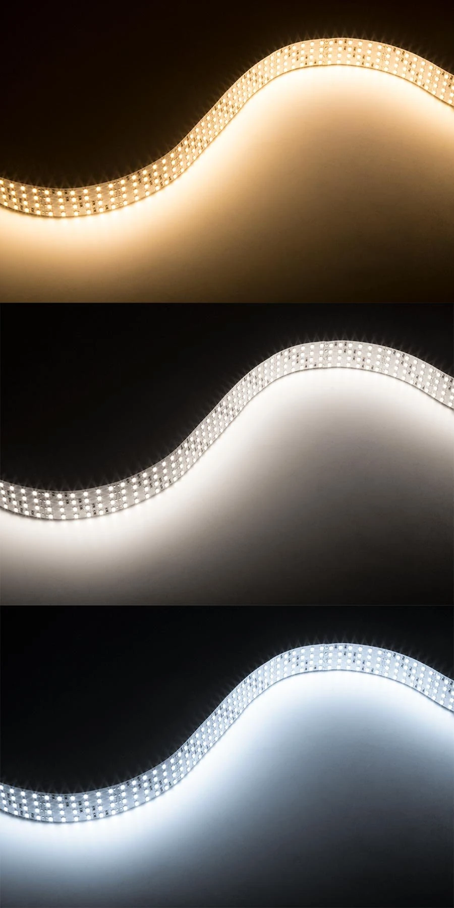 Custom Length White LED Strip Light - Highlight Series LED Tape Light - High-CRI Quad Row - 24V - IP20 - 1,317 Lm/ft - Image 2