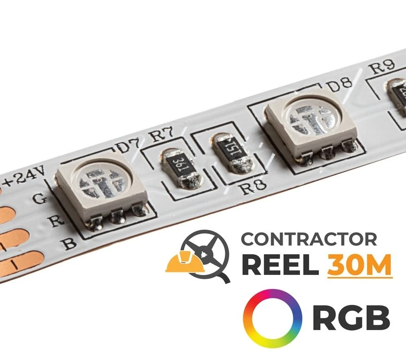 30m RGB LED Strip Light - Color-Changing LED Tape Light - 24V - IP20 - RGB - 1181.4in (98.40ft) - Image 11