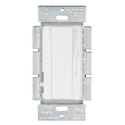 1-Way LED Dimmer Switch With Slide - Single-Pole Rocker - 120V - White - 6-Pack