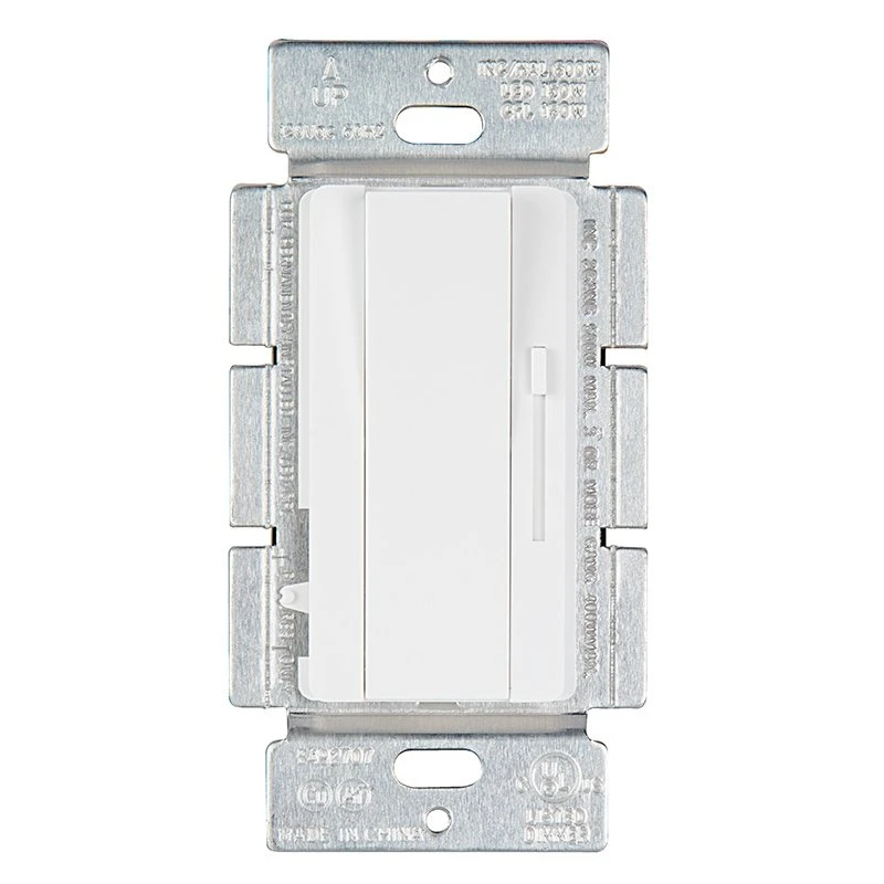 1-Way LED Dimmer Switch With Slide - Single-Pole Rocker - 120V - White - 6-Pack
