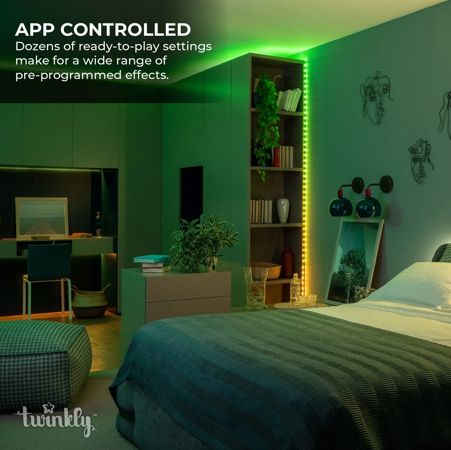 Twinkly Dots - 9.8ft RGB Smart LED Light String - 60 LEDs - App-Controlled - USB-Powered - Image 4