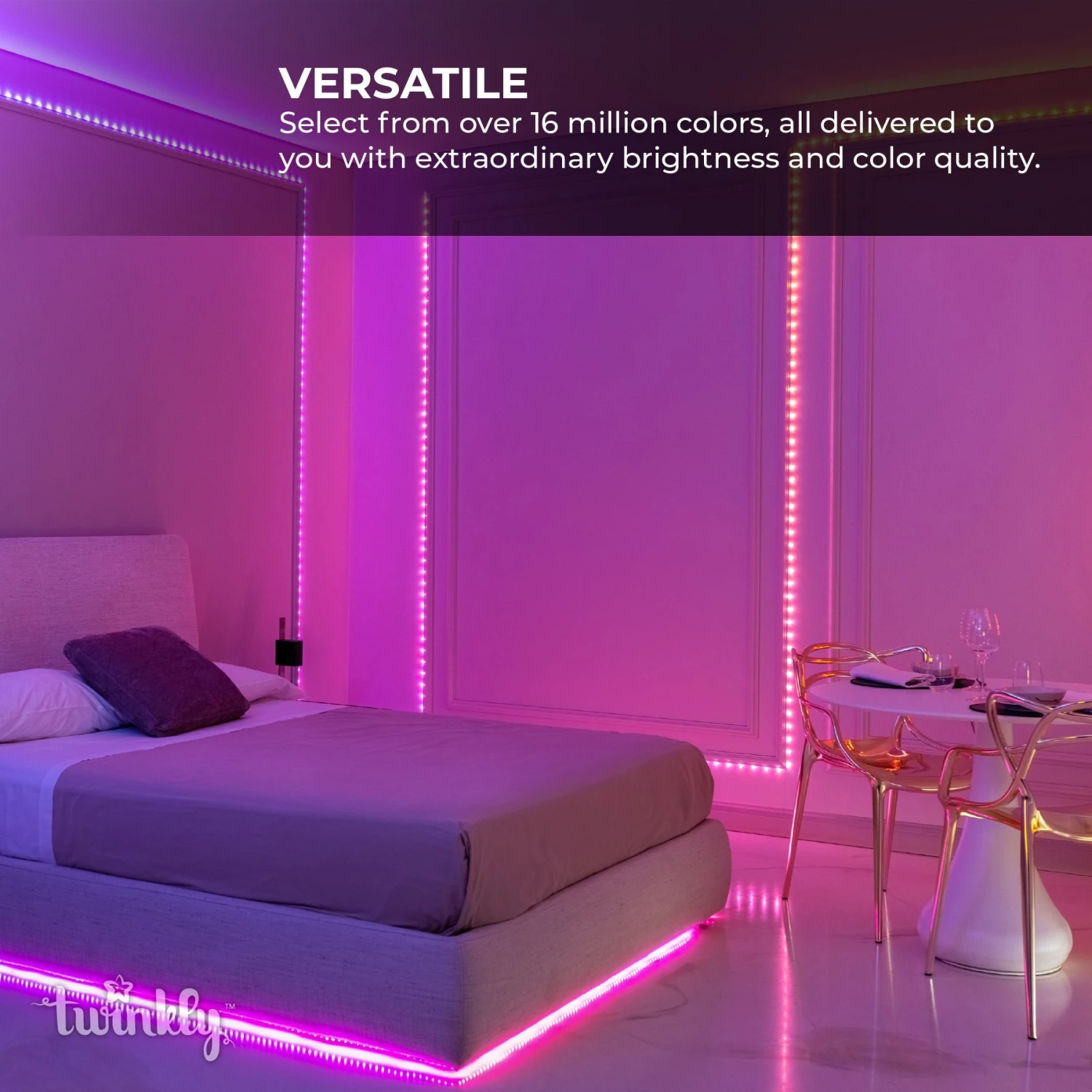 Twinkly Dots - 9.8ft RGB Smart LED Light String - 60 LEDs - App-Controlled - USB-Powered - Image 6