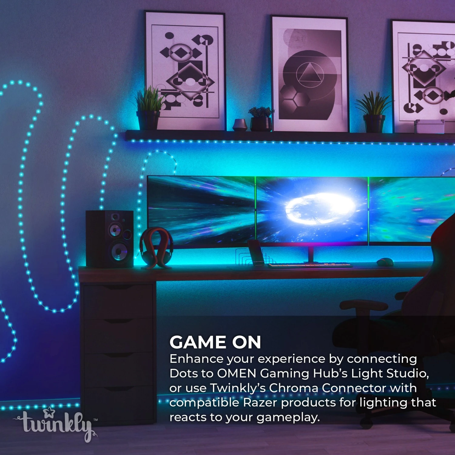Twinkly Dots - 9.8ft RGB Smart LED Light String - 60 LEDs - App-Controlled - USB-Powered - Image 9