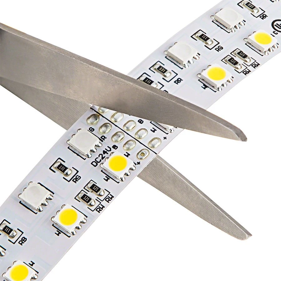 RGBW LED Strip Lights - Dual Row 24V LED Tape Light With White And Multicolor LEDs - 530 Lumens/ft. - Image 4