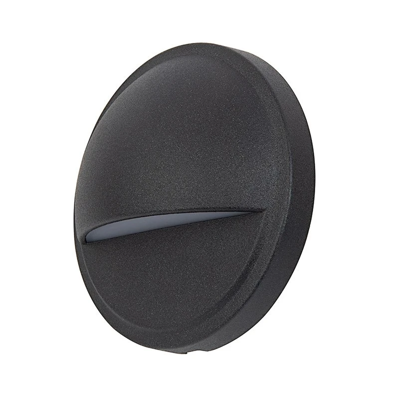 3.3" LED Eyelid Step/Deck Light - Black - Low Voltage - 30 Lumens - 2700K - Single