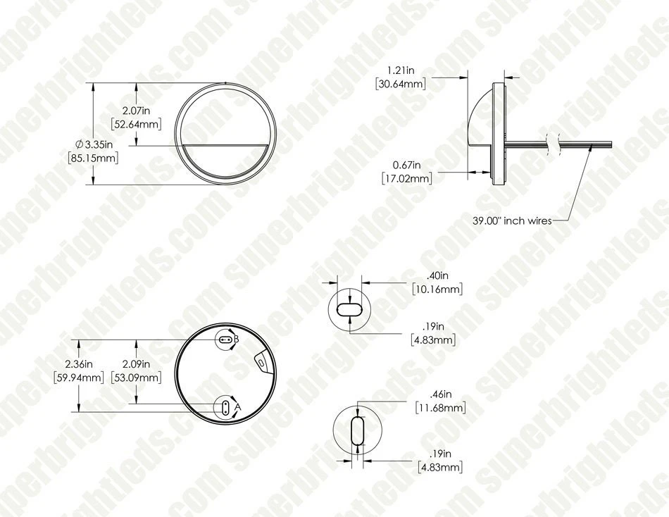 3.3" LED Eyelid Step/Deck Light - White - Low Voltage - 30 Lumens - 2700K - Image 8
