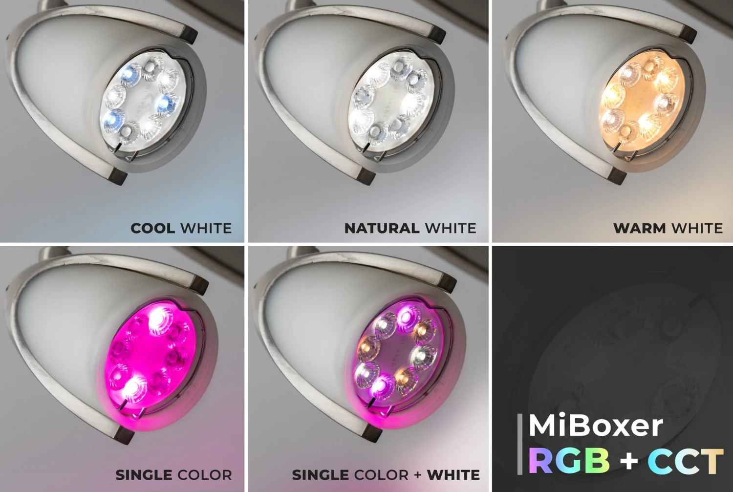 MR16 MiBoxer RGB+Tunable White Smart LED Bulb - 4W - 35W Equivalent - 280 Lumens - Optional RF Remote - Image 6