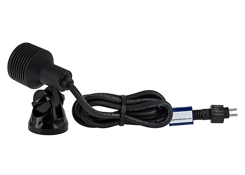 3 Watt LED Landscape Spotlight - 150 Lumens - Warm White - Matte Black Finish