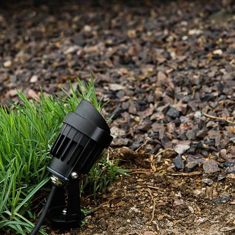5 Watt Landscape LED Spotlight With Mounting Spike - 25 Watt Equivalent - 250 Lumens - Blue - Black Housing - Image 15