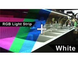 RGBW LED Strip Lights - Dual Row 24V LED Tape Light With White And Multicolor LEDs - 530 Lumens/ft. - Image 11