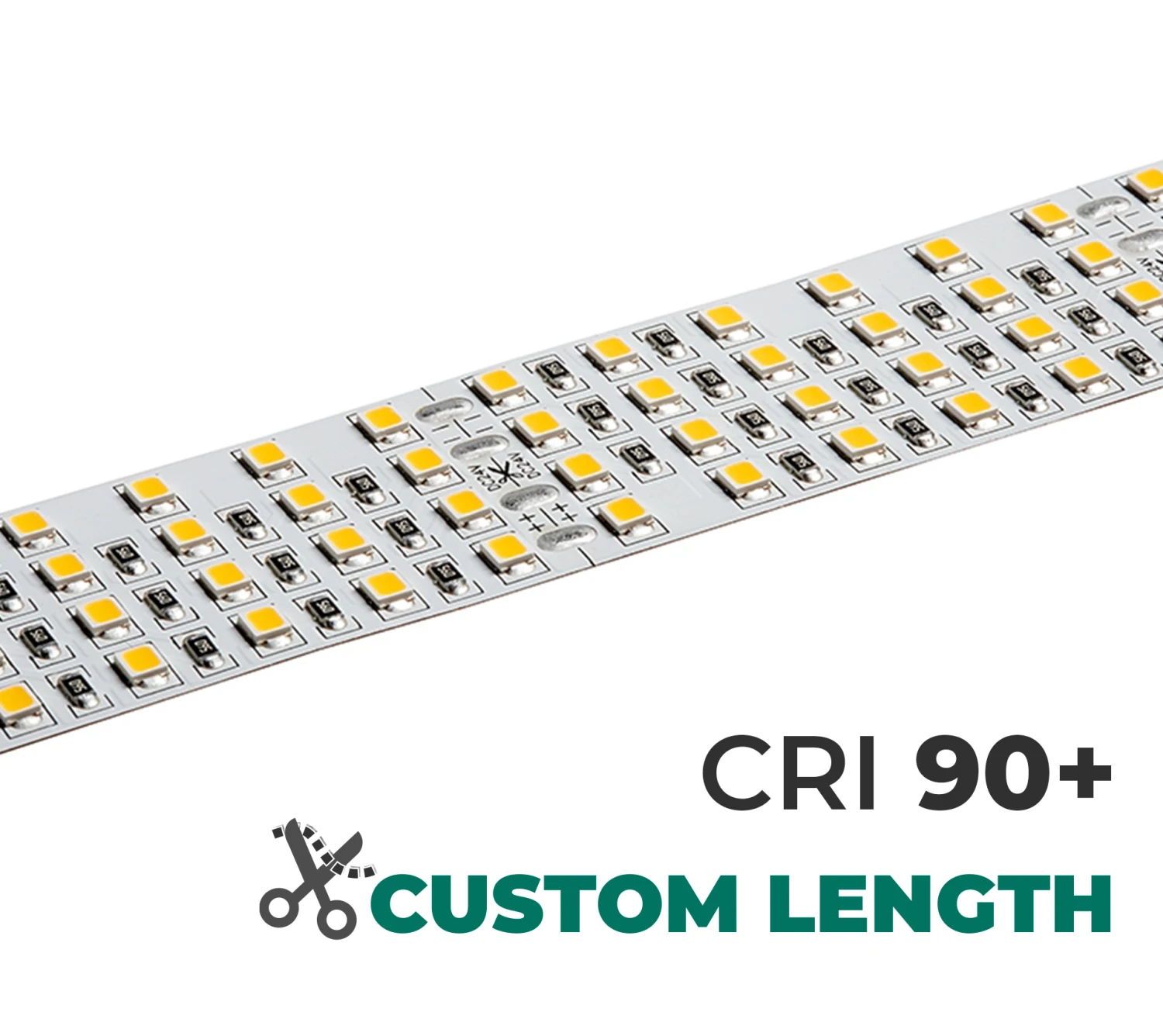 Custom Length White LED Strip Light - Highlight Series LED Tape Light - High-CRI Quad Row - 24V - IP20 - 1,317 Lm/ft - Image 12