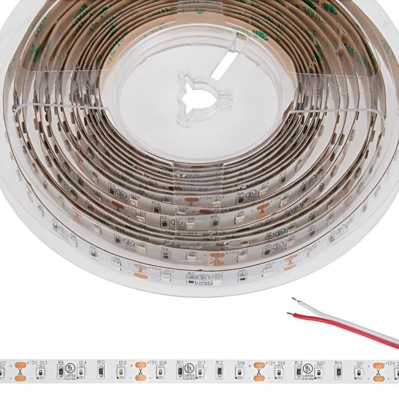 5m Single Color LED Strip Light - HighLight Series Tape Light - 12V/24V - IP20 - Red - 196.9in (16.40ft) - Image 6