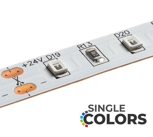 5m Single Color LED Strip Light - HighLight Series Tape Light - 12V/24V - IP20 - Red - 196.9in (16.40ft) - Image 10