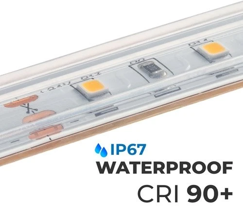 5m White LED Strip Light - HighLight Series Tape Light - 24V - IP67 Waterproof - Natural White 4000K - 196.9in (16.40ft) - Image 3