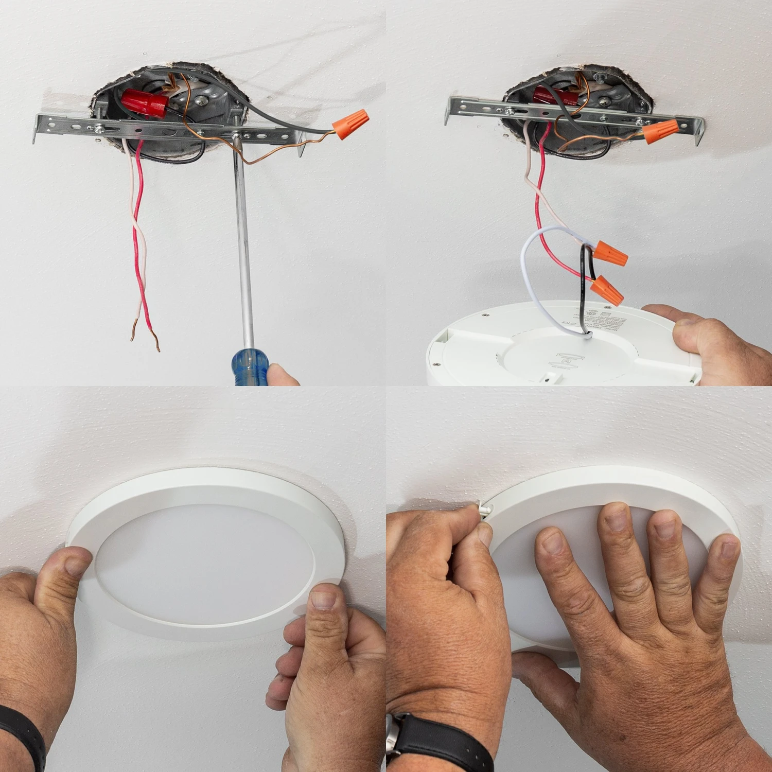 9" LED Downlight - White Magnetic Trim - 18W Flush Mount Ceiling Light - 100W Incandescent Equivalent - Dimmable - 1,440 Lumens - Warm 3000K - Image 5