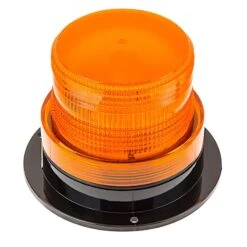 3-3/4" Amber LED Strobe Light Beacon - Double Flash Pattern - Amber