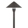 12V Landscape LED Path Light - 7.5" Shingle Cone Shade - Bronze - 2700K / 3000K / 4000K