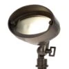 Solid Brass LED-Ready Landscape Flood Light With 2W G4 Bulb - 320 Lumens - 20W Equivalent - 3000K / 4000K