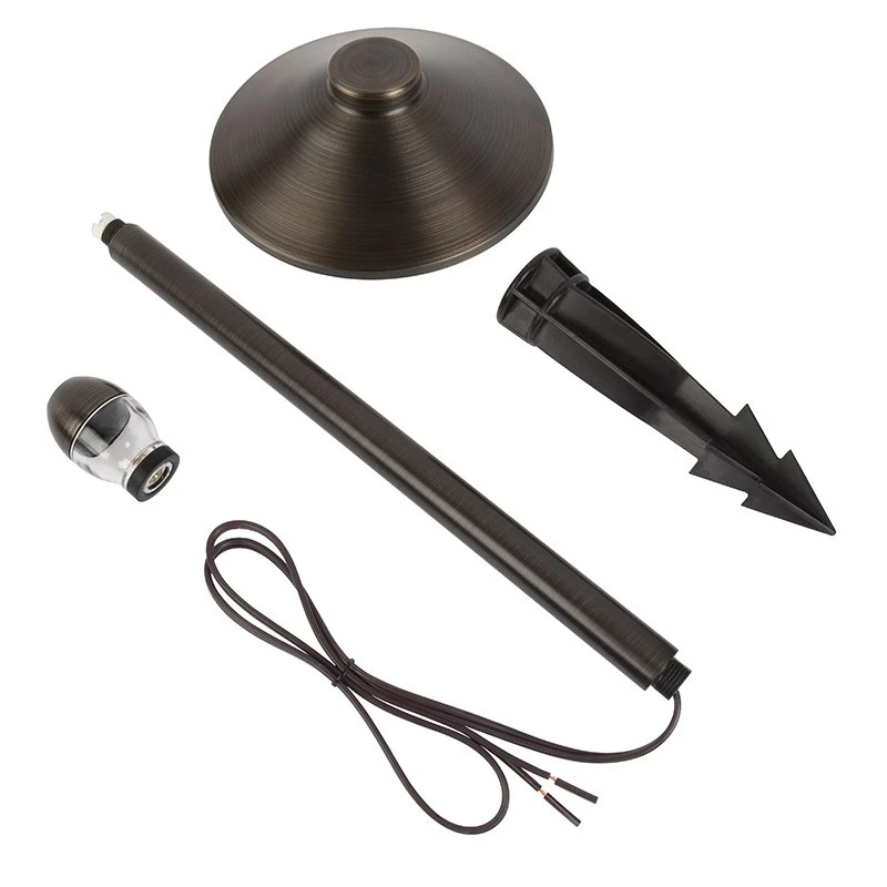LED Landscape Lighting Kit - 4 Cone Shade Path Lights - 6 Spotlights - Stainless Steel Transformer - 4000K - Image 5