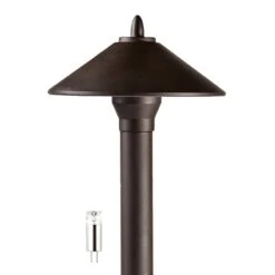Landscape LED Ready Path Lights With Cone Shade - G4 LED Bulb - Cool White