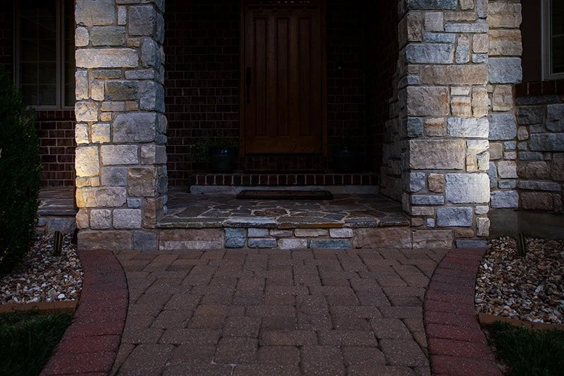 LED Landscape Lighting Kit - 6 Brass Landscape Spotlights With White MR16 LED Bulbs - Low Voltage Transformer - Image 5