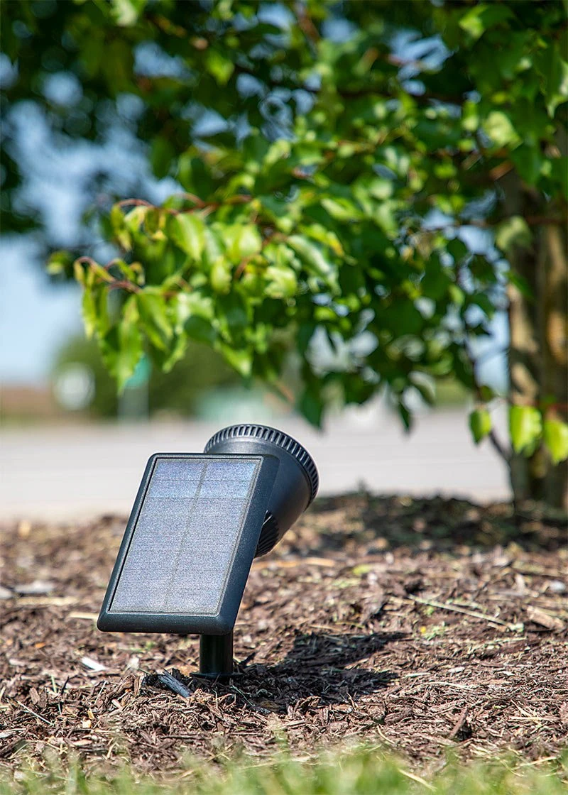 LED Solar Flood Light - Dusk-to-Dawn Photocell - 120-Degree Beam Angle - Stake Included - 3000K - Image 7