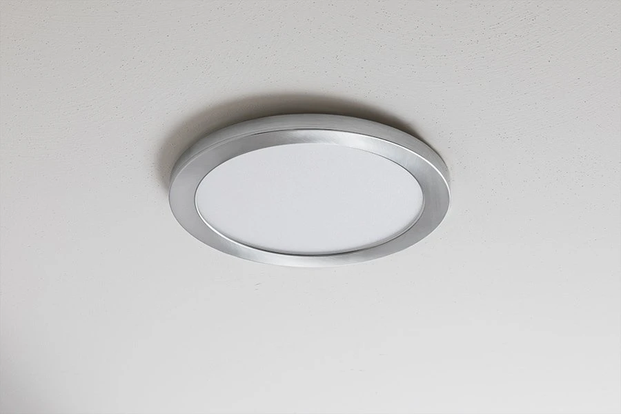 7” LED Downlight With Satin Nickel Trim - 12W Flush Mount Ceiling Light - 960 Lumens - 75 Watt Equivalent - Dimmable - 4000K - Image 5