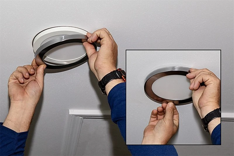 9" LED Downlight - Chrome Magnetic Trim - 18W Flush Mount Ceiling Light - 100W Incandescent Equivalent - Dimmable - 1,440 Lumens - 3000K / 4000K - Image 7