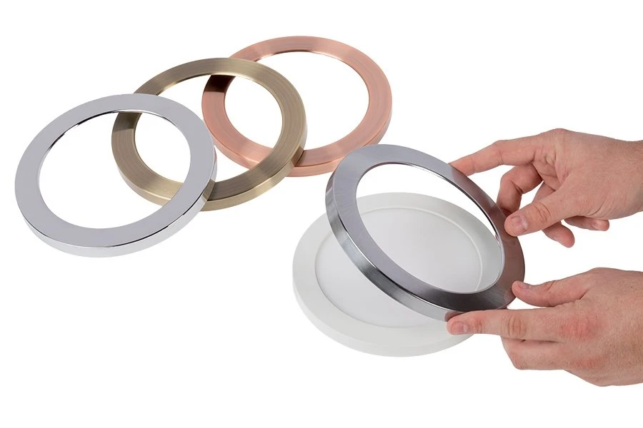 9" LED Downlight - Chrome Magnetic Trim - 18W Flush Mount Ceiling Light - 100W Incandescent Equivalent - Dimmable - 1,440 Lumens - 3000K / 4000K - Image 4