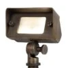 Solid Brass LED-Ready Landscape Flood Light With 3W G4 Bulb - 390 Lumens - 40W Equivalent - 3000K / 4000K