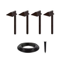 LED Landscape Lighting Expansion Kit - 4 Offset Square Path Lights