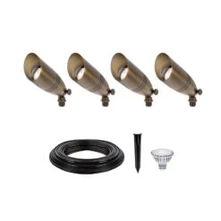 LED Landscape Lighting Expansion Kit - 4 Spotlights