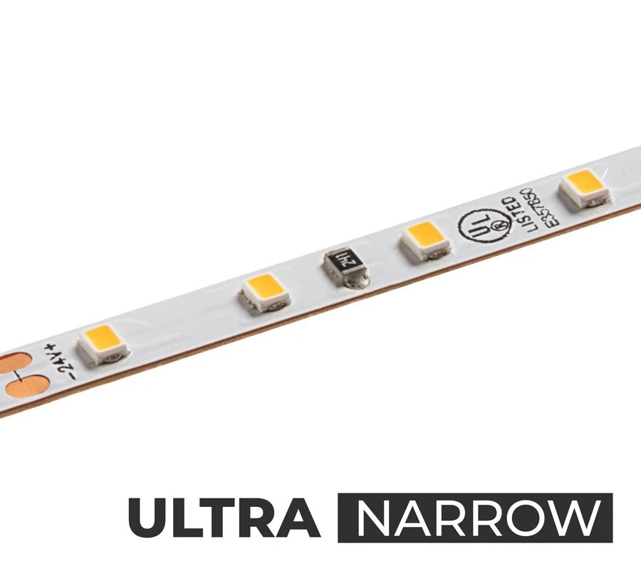 5m White LED Strip Light - Lux Series LED Tape Light - Ultra Narrow - 24V - IP20 - Cool White 5000K - 196.9in (16.40ft) - Image 6