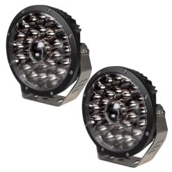 9" LED Off-Road Round Spot Light - 127W Light Pod - 5,000 Lumens - Single / 2-Pack
