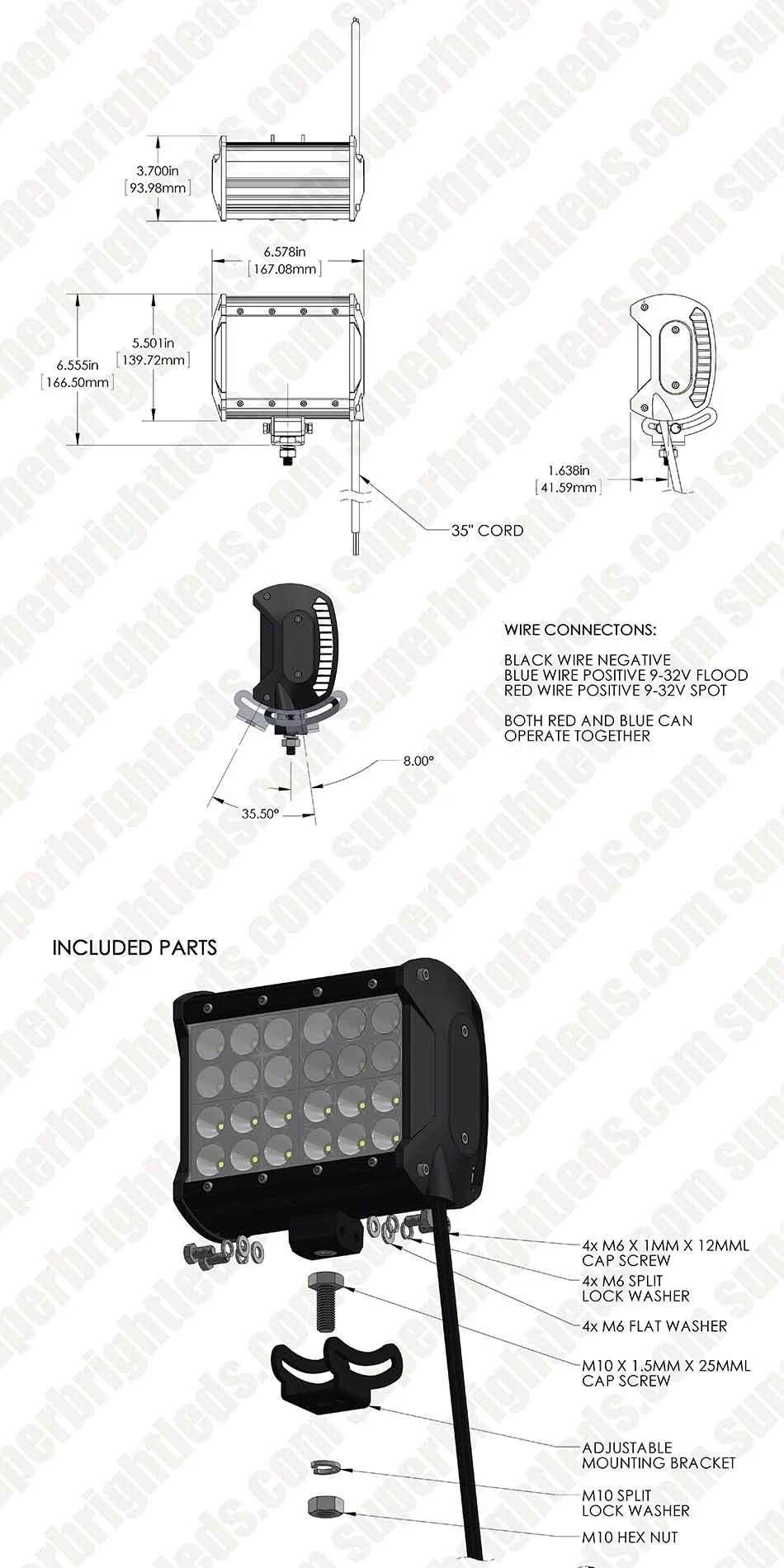 6.5" Titan Series Quad-Row Off-Road LED Light Bar With Multi Beam Technology - 72W Quad Row - 6,500 Lumens - Multi Beam - Image 18