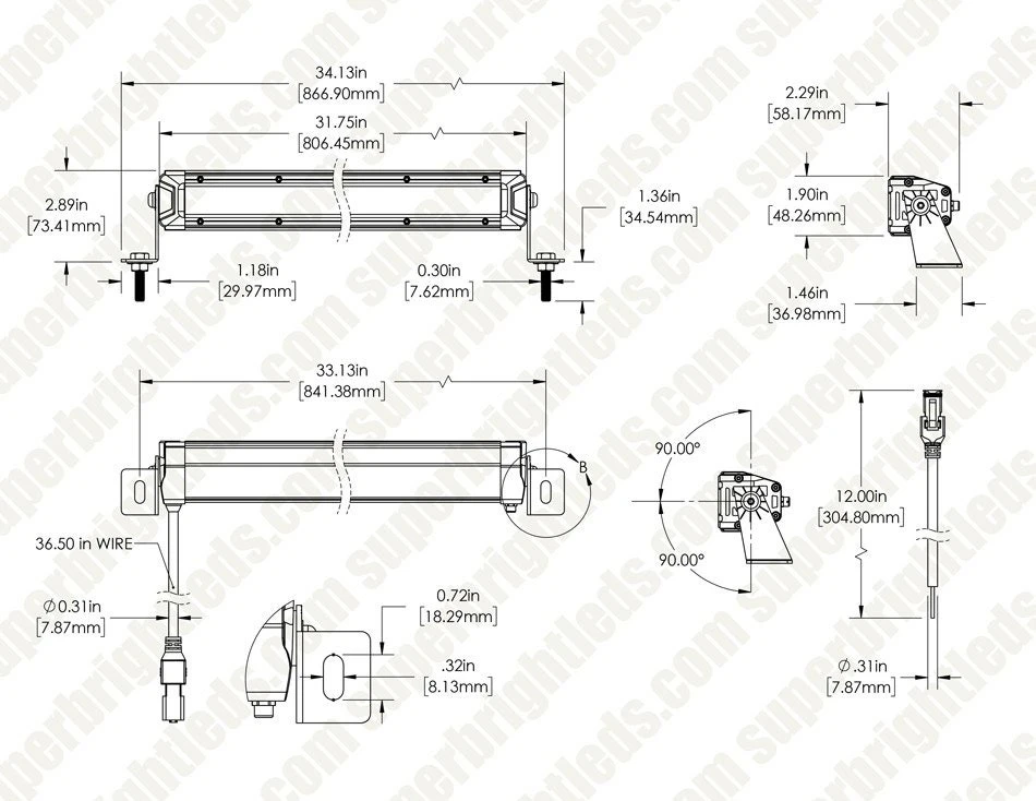 30" Ultra Series LED Light Bar - Combination Beam - 85W - 12,250 Lumens - Image 6