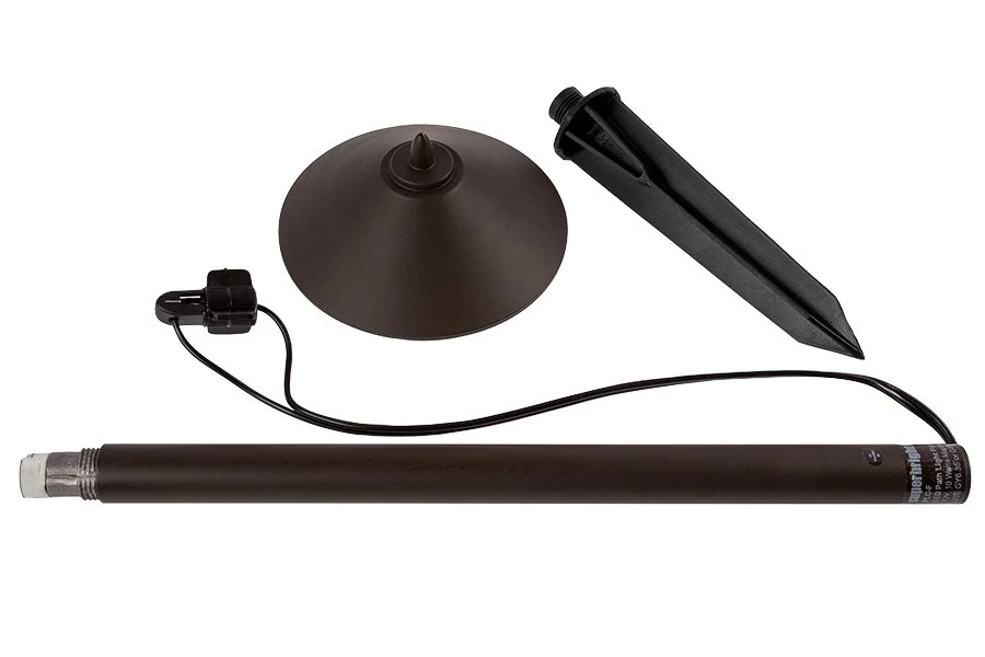 LED Landscape Lighting Kit - 6 Cone Shade Path Lights - Low Voltage Transformer - Image 3