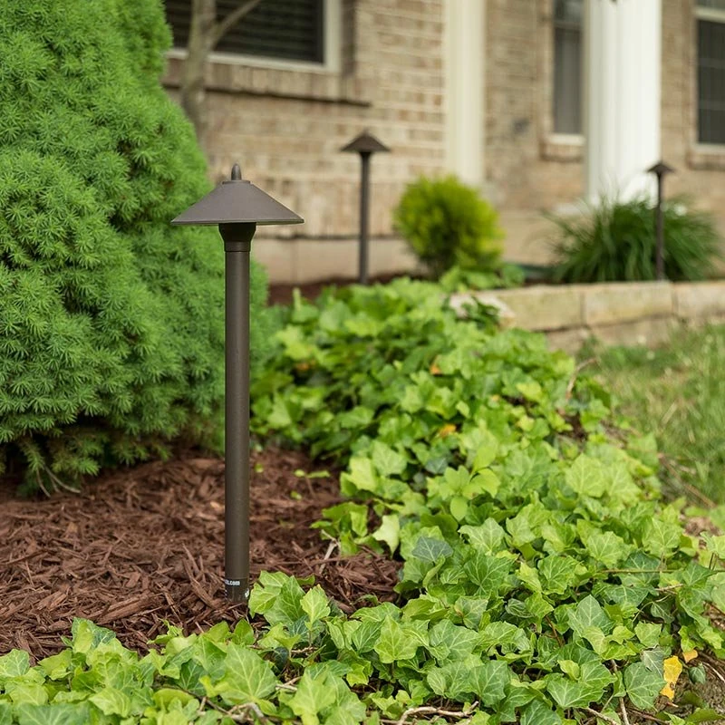 LED Landscape Lighting Kit - 6 Spotlights - 4 Cone Shade Path Lights - Stainless Steel Transformer - Natural White - Image 5