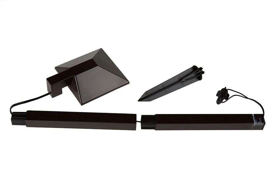 LED Landscape Lighting Kit - 6 Offset Square Head Path Lights - Low Voltage Transformer - Image 3