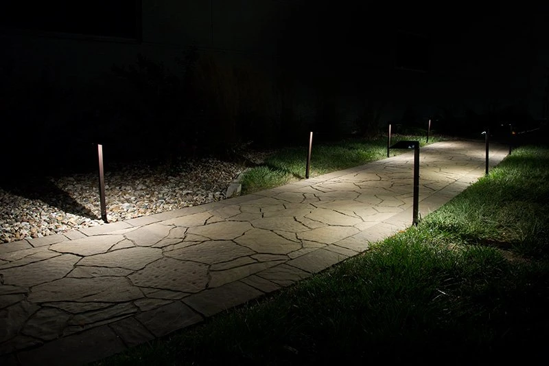 Landscape LED Path Lights With Offset 5" Square Light Head - 1 Watt - Image 10