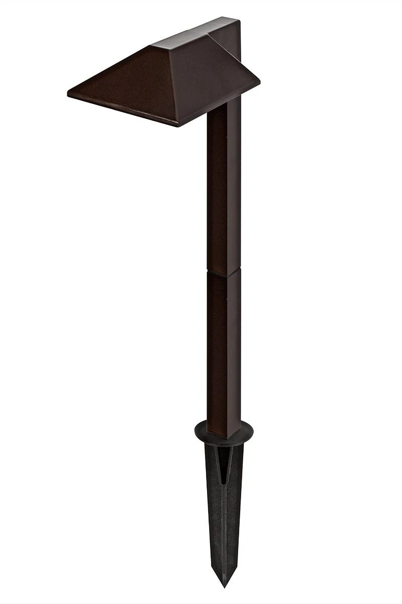 LED Landscape Lighting Kit - 6 Offset Square Head Path Lights - Low Voltage Transformer - Image 2