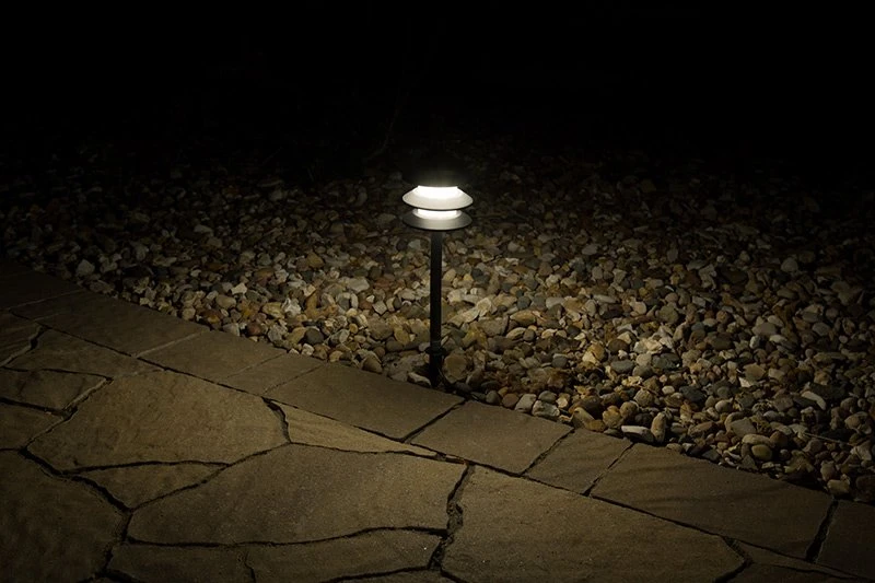 Landscape LED Path Lights With Triple Tier Pagoda Style Light Head - 1 Watt - Warm White - Image 6