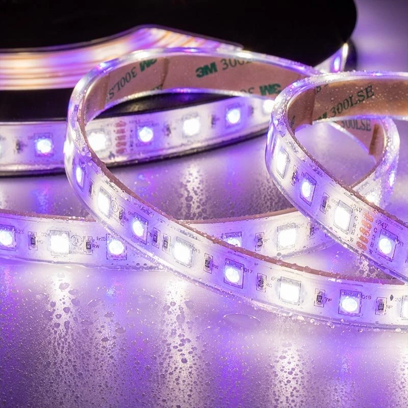 5m RGB+W LED Strip Light - Color-Changing LED Tape Light - 24V - IP68 Waterproof - Image 9