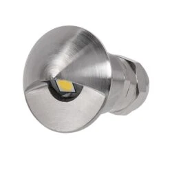 Recessed LED Step/Deck Light - 1 Watt - Stainless Steel Eyelid Light - 3000K/4000K/6500K - Natural White